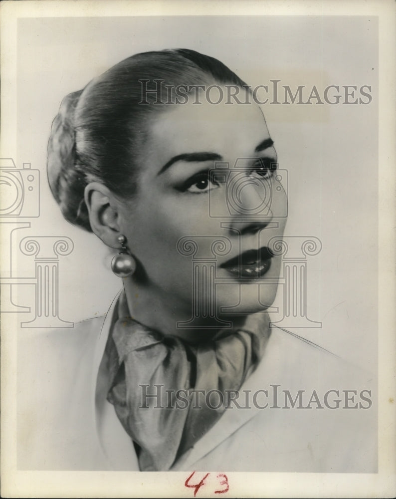 1958 Press Photo Artist Evelyn Page - Historic Images