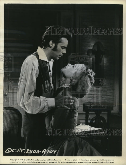 1960 Press Photo Dirk Bagarde & Genevieve Page in Song Without End - Historic Images