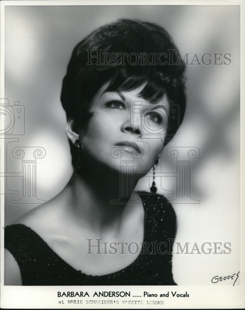 1966 Press Photo Musician Barbara Anderson - Historic Images