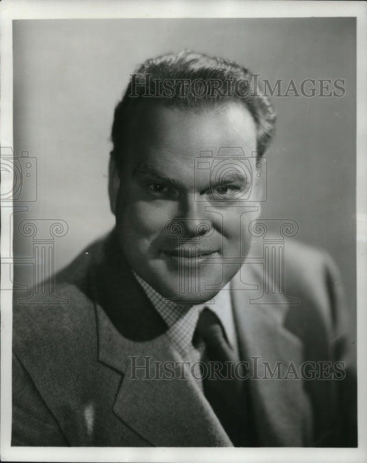 1951 Press Photo Tommy Bartlett of Welcome Travelers Program - Historic Images