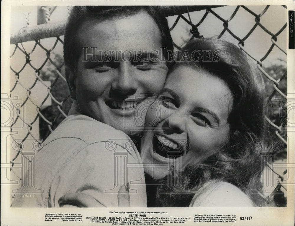 1962 Press Photo Pat Boone and Ann Margaret in State Fair - Historic Images