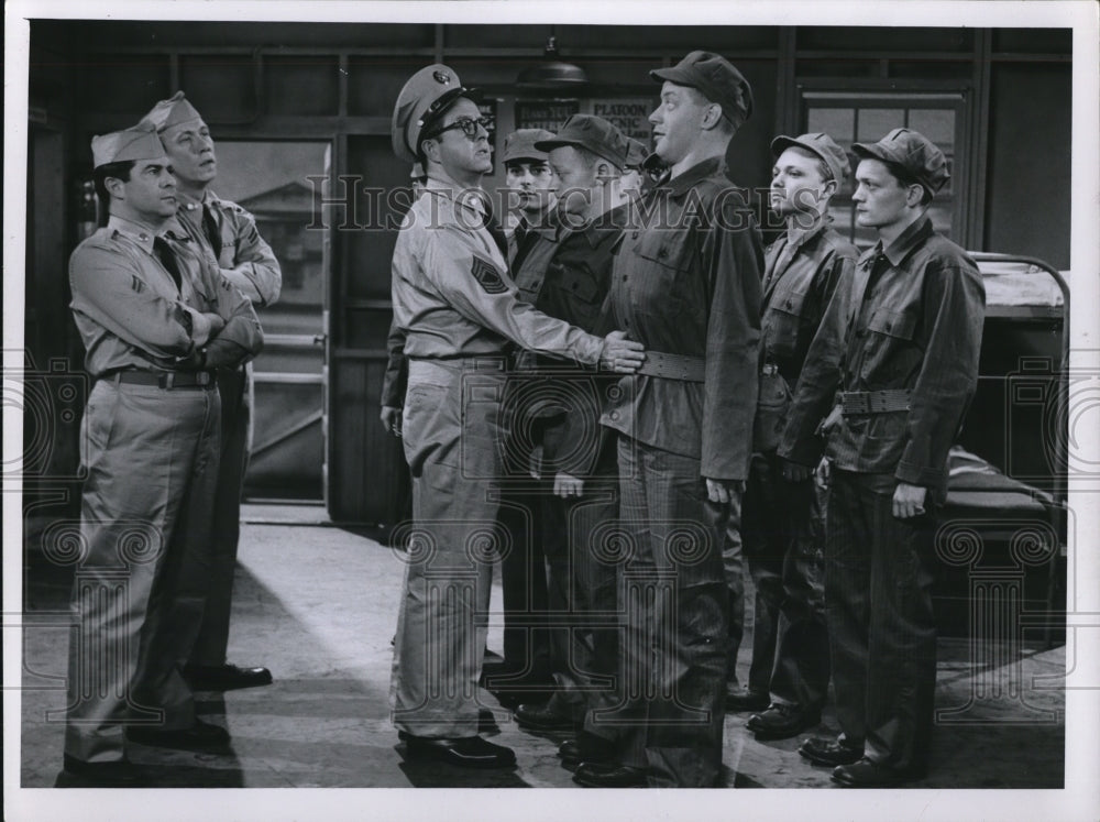 1955 Press Photo Phil Silvers in Sgt Bilko - Historic Images