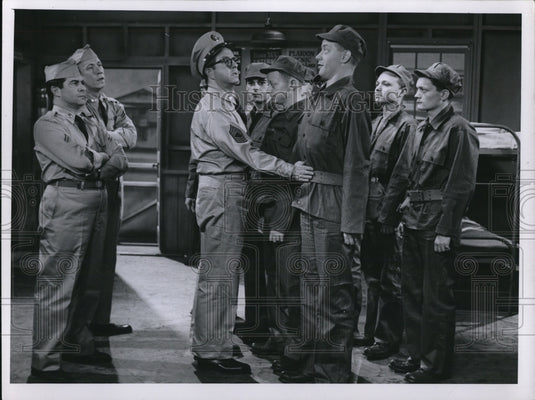 1955 Press Photo Phil Silvers in Sgt Bilko - Historic Images