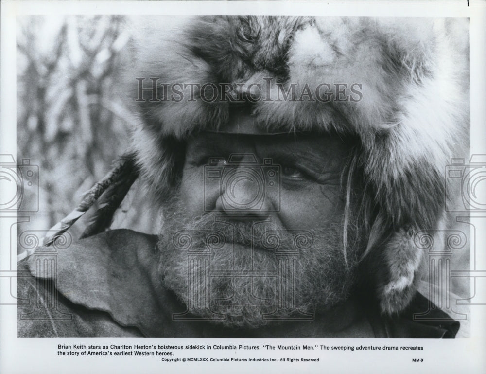 1980 Press Photo Brian Keith in The Mountain Men - Historic Images