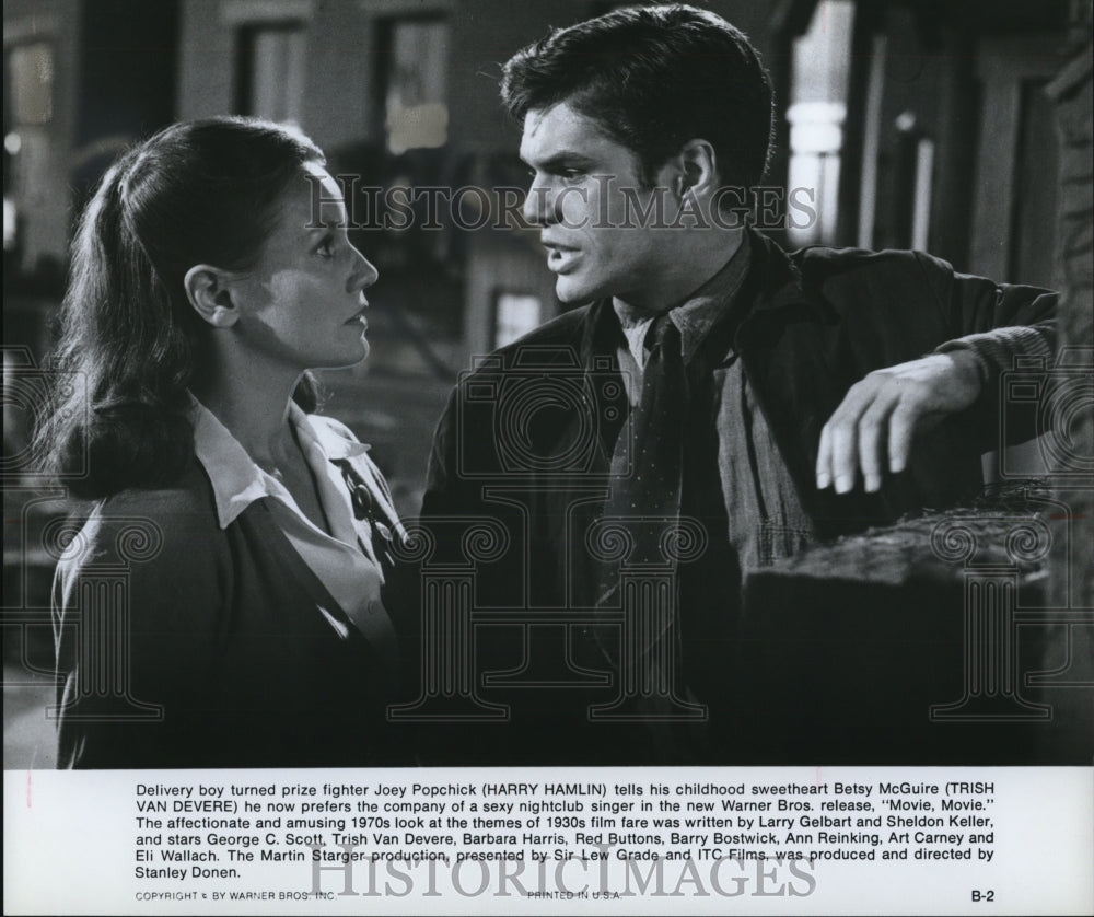 1979 Press Photo Harry Hamlin & Trish Van Devere in Movie, Movie - cvp78430 - Historic Images