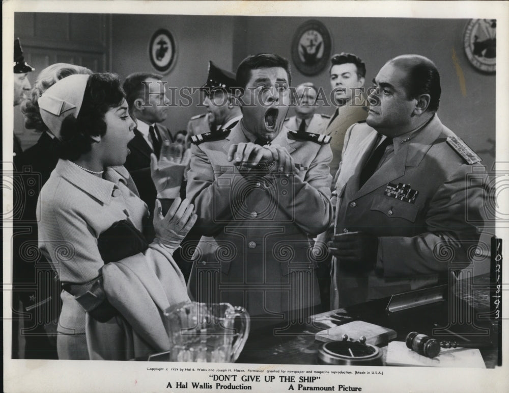 1959 Press Photo Scene from Don't Give Up The Ship - cvp78561 - Historic Images