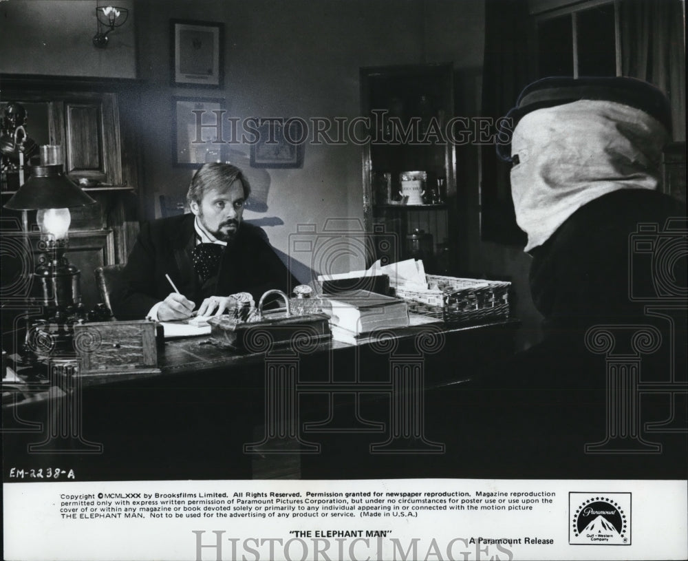 1980 Press Photo Anthony Hopkins in The Elephant Man - Historic Images