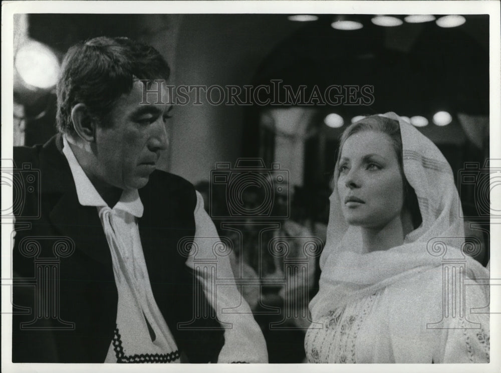 1966, Anthony Quinn & Virna Lisi in The 25th Hour - cvp78627 - Historic Images