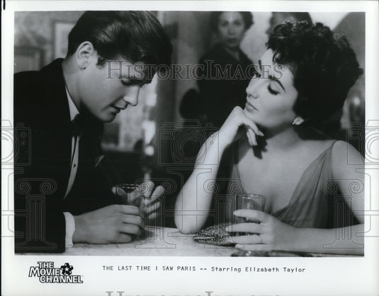 1986 Press Photo Elizabeth Taylor in The Last Time I Saw Paris - Historic Images