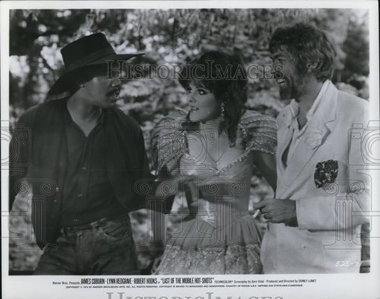 1970 Press Photo James Coburn Lynn Redgrave and Robert Hooks - Historic Images