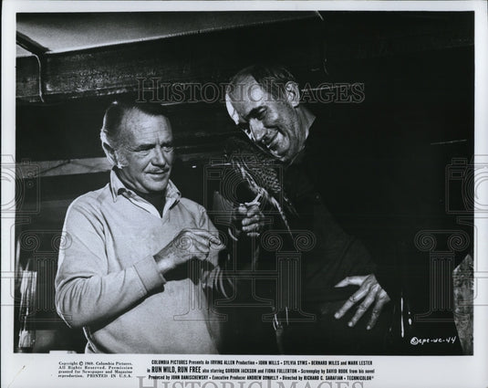 1969 Press Photo Bernard Miles in Run Wild Run Free - Historic Images