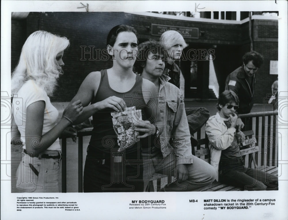 1980 Press Photo Matt Dillon in My Bodyguard - Historic Images