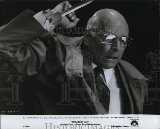 1976 Press Photo Laurence Olivier in Marathon Man - cvp78735-Historic Images
