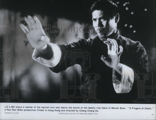 1973 Press Photo Lo Lieh in 5 Fingers of Death - Historic Images