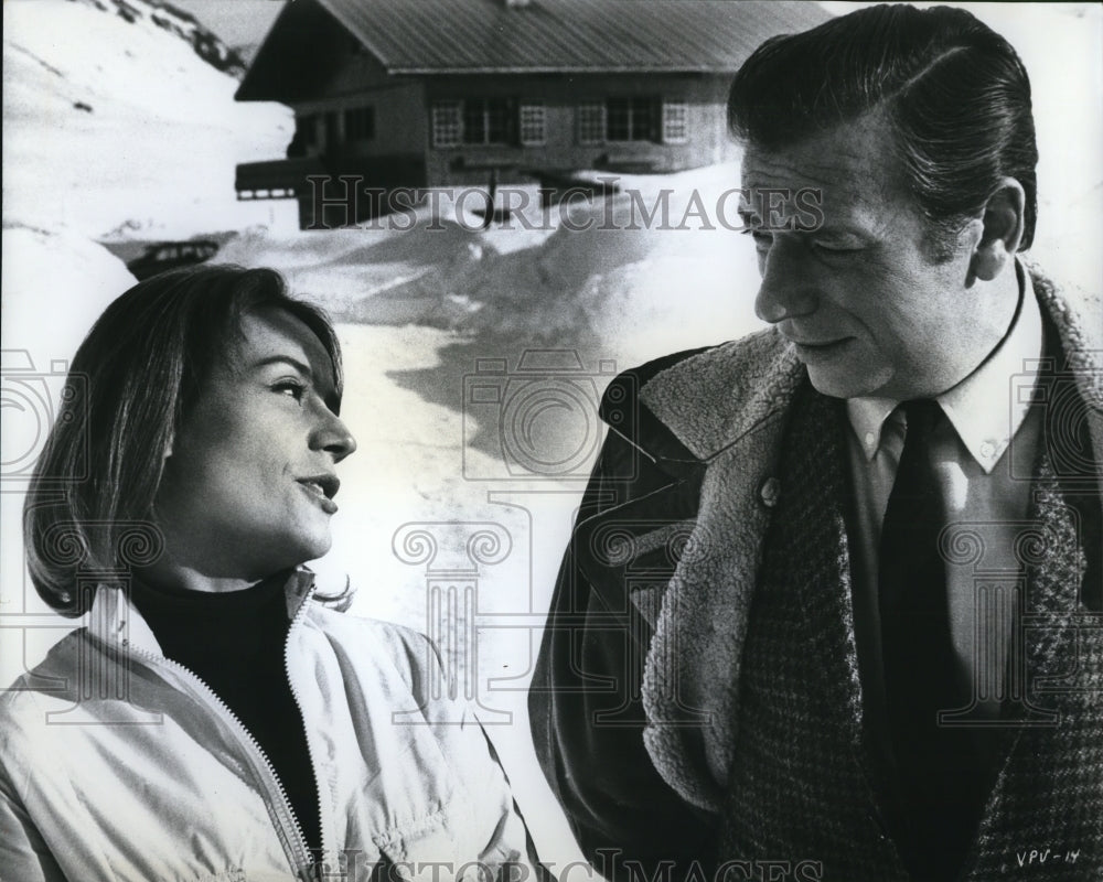 1970 Press Photo Annie Girardot & Yves Montano in Live for Life - cvp78811-Historic Images