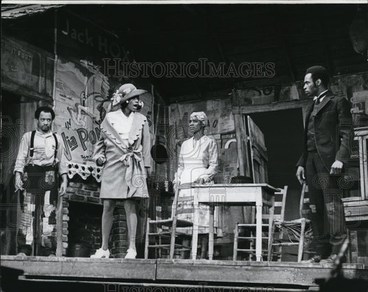 1970 Press Photo Sherman Hemsley Melba Moore Novella Nelson Cleavon Little - Historic Images