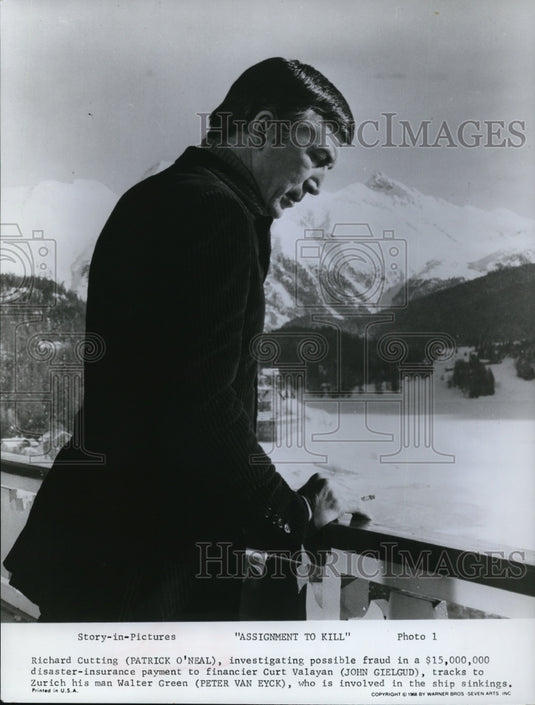 1969 Press Photo Patrick O'Neal in Assignment to Kill - cvp79121- Historic Images