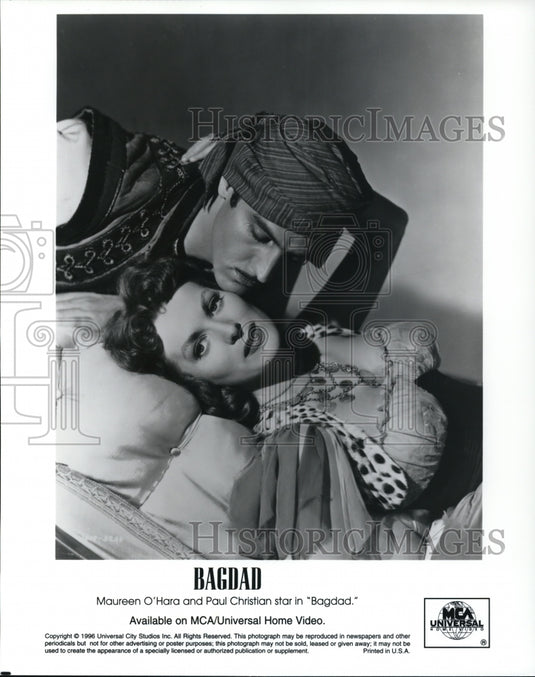 1949 Press Photo Maureen O'Hara in Bagdad - Historic Images