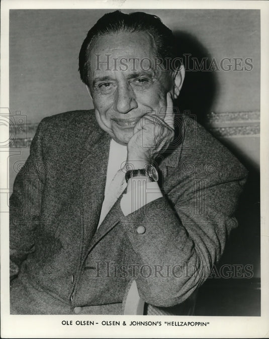 1960 Press Photo Ole Olsen of Hallzapoppin - Historic Images