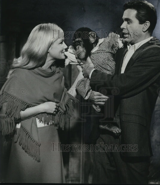 1967 Press Photo Walt Disney presents Monkeys, Go Home! with Dean Jones and - Historic Images