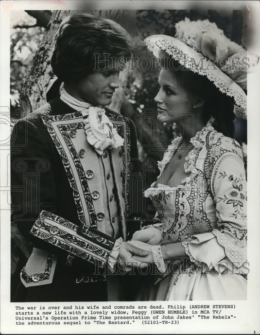 1979 Press Photo MCA presents The Rebels with Andrew Stevens and Gwen Humble - Historic Images