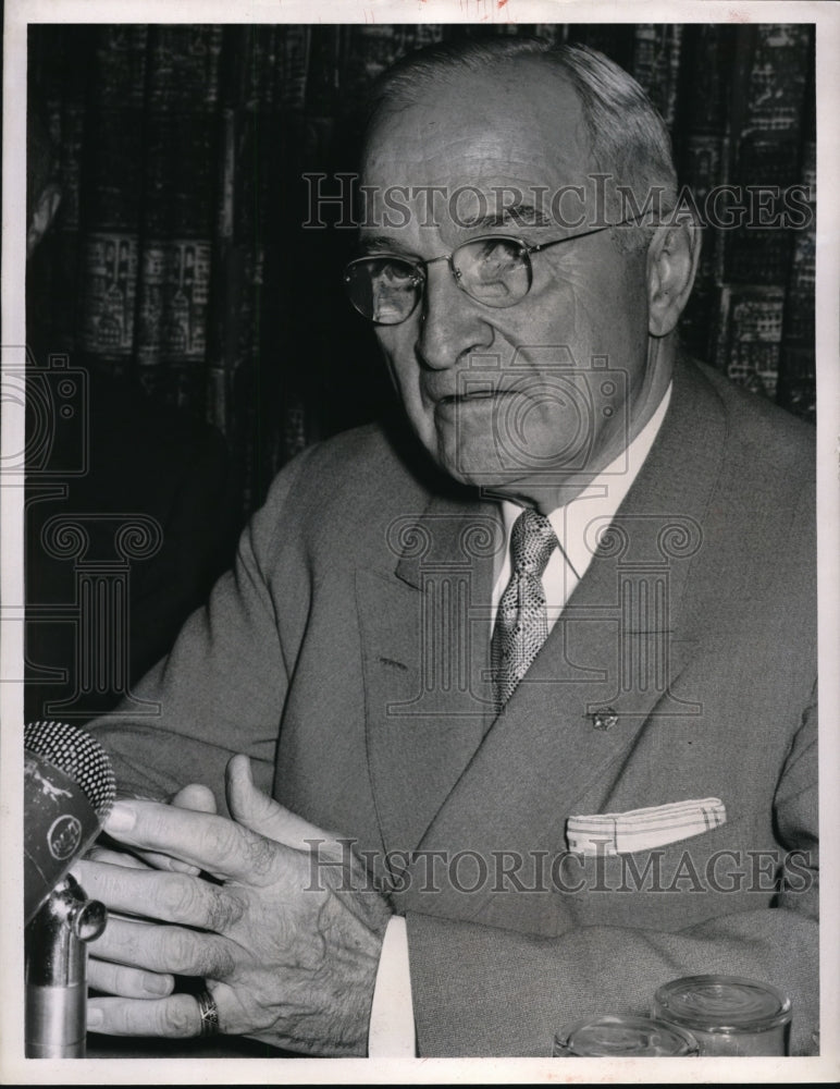 1958 Press Photo Former President Harry S. Truman - Historic Images