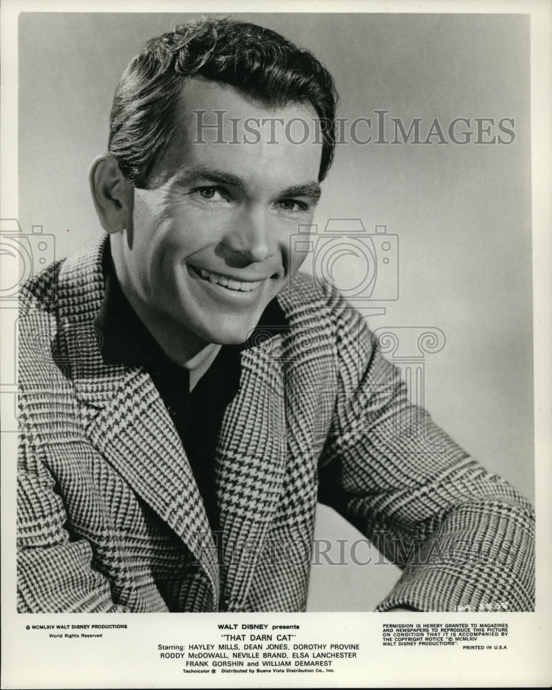 1966 Press Photo Dean Jones in That Darn Cat-Historic Images