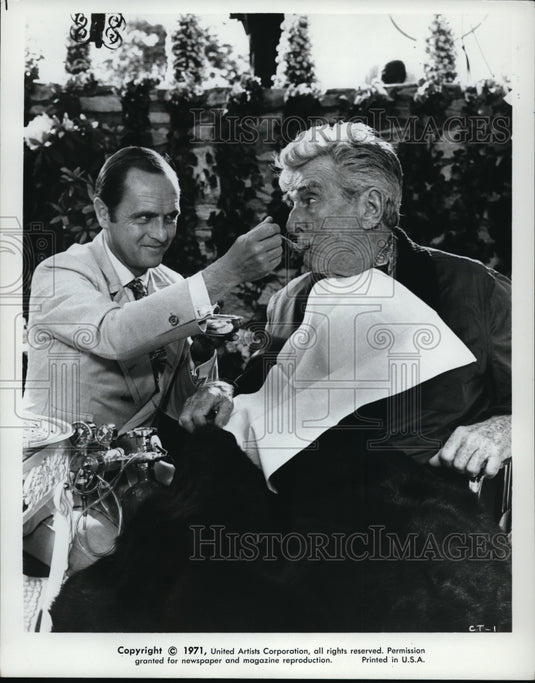 1971 Press Photo Bob Newhart & Edward Everett Horton in Cold TUurkey - Historic Images