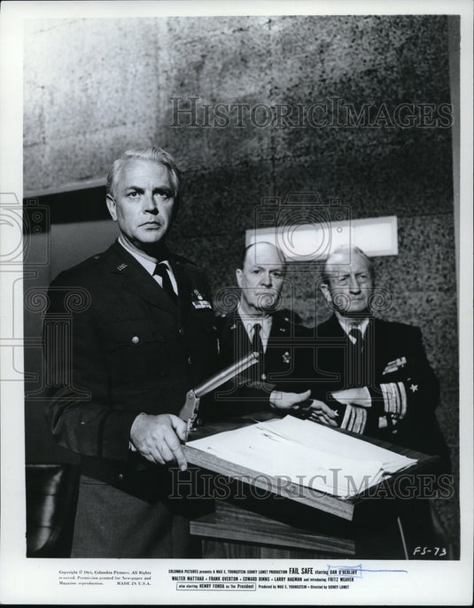 1966 Press Photo Dan O'Herliky in Fail Safe - Historic Images