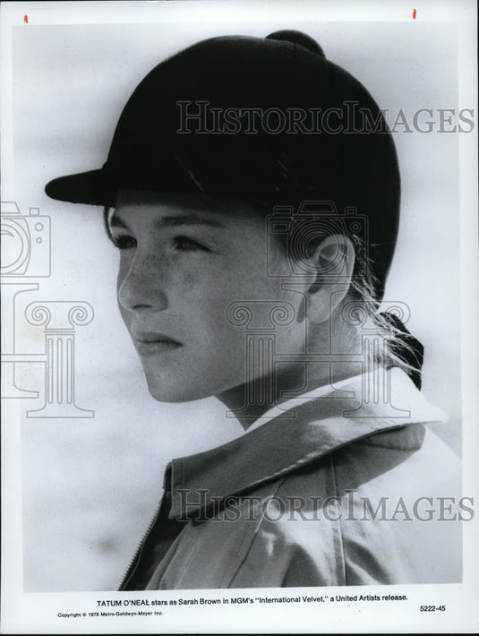 1978 Press Photo Tatum O'Neal in International Velvet - Historic Images