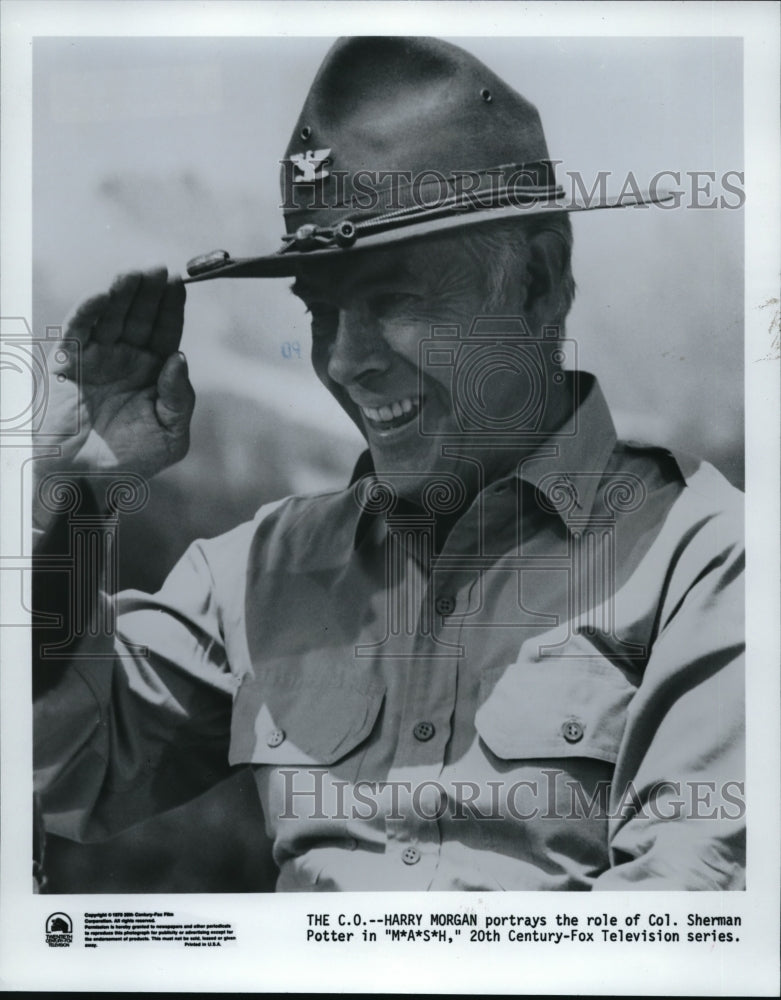 1981 Press Photo Harry Morgan in MASH - Historic Images