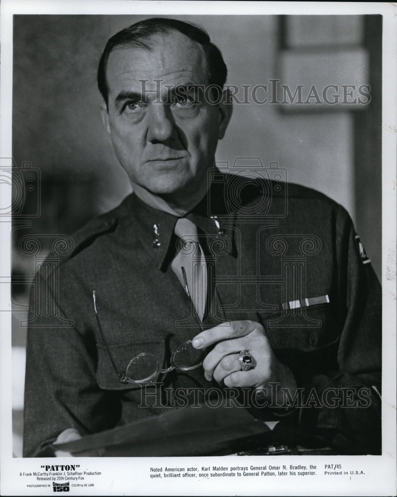 Press Photo Karl Malden in Patton - Historic Images