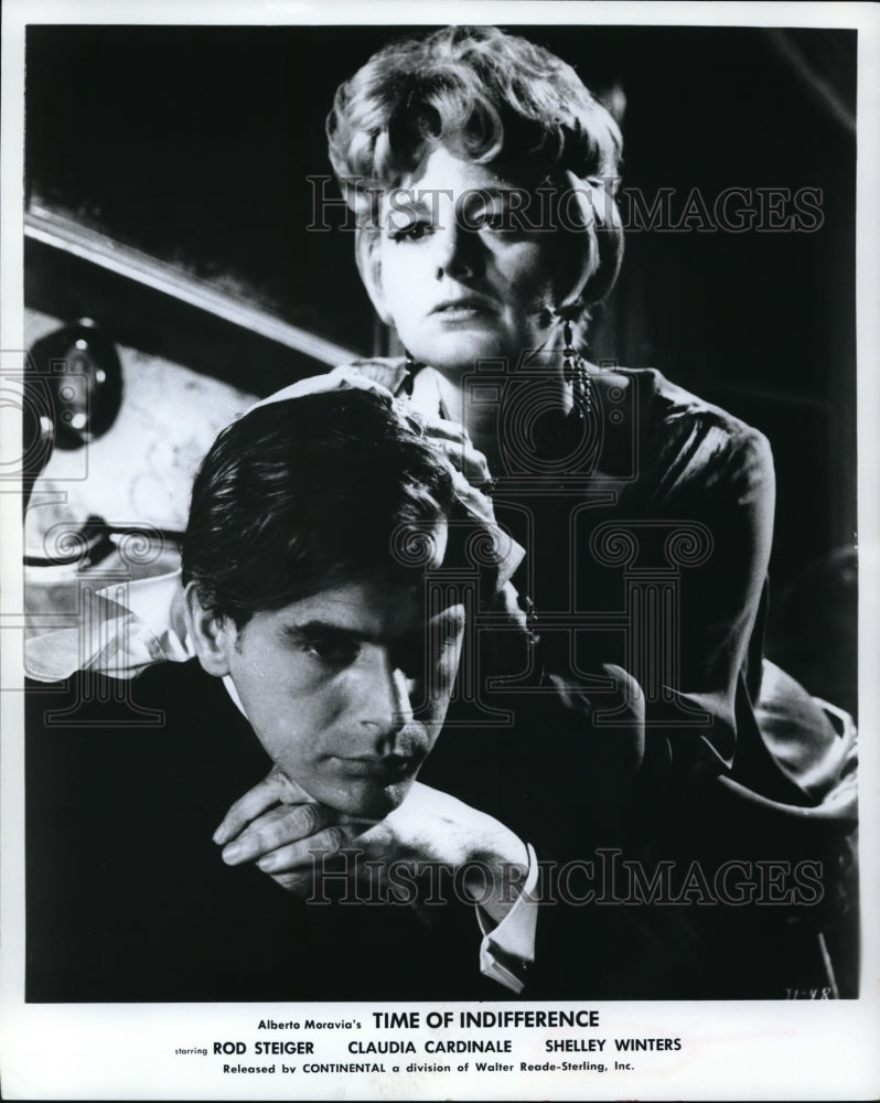 1966 Press Photo Shelley Winters and Tomas Milian in Time of Indifference - Historic Images