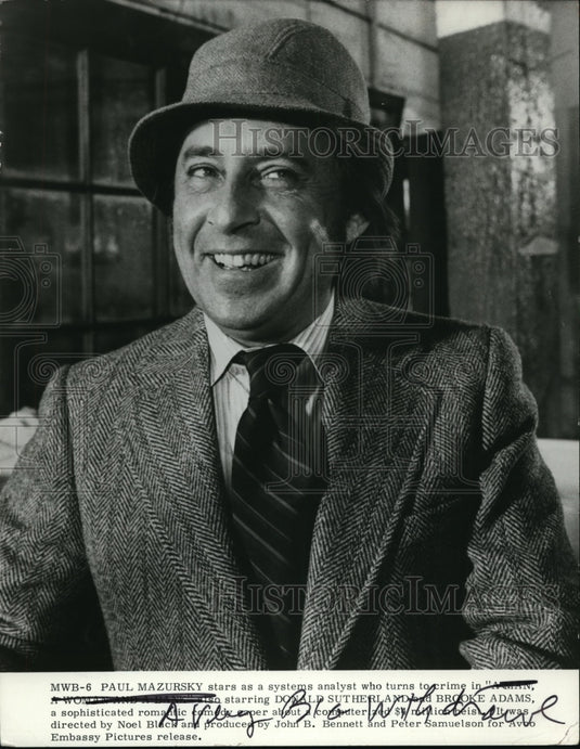 1979 Press Photo Paul Mazursky in A Very Big Withdrawal - Historic Images
