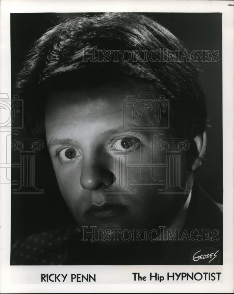 1982 Press Photo Ricky Penn Hypnotist - Historic Images