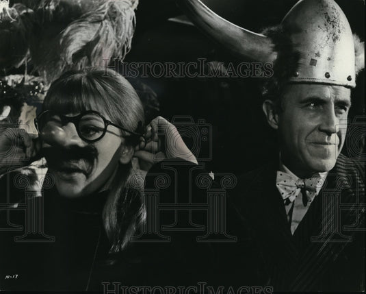 1968 Press Photo Britt Ekland, Jason Robards in The Night They Raided Minsky's - Historic Images