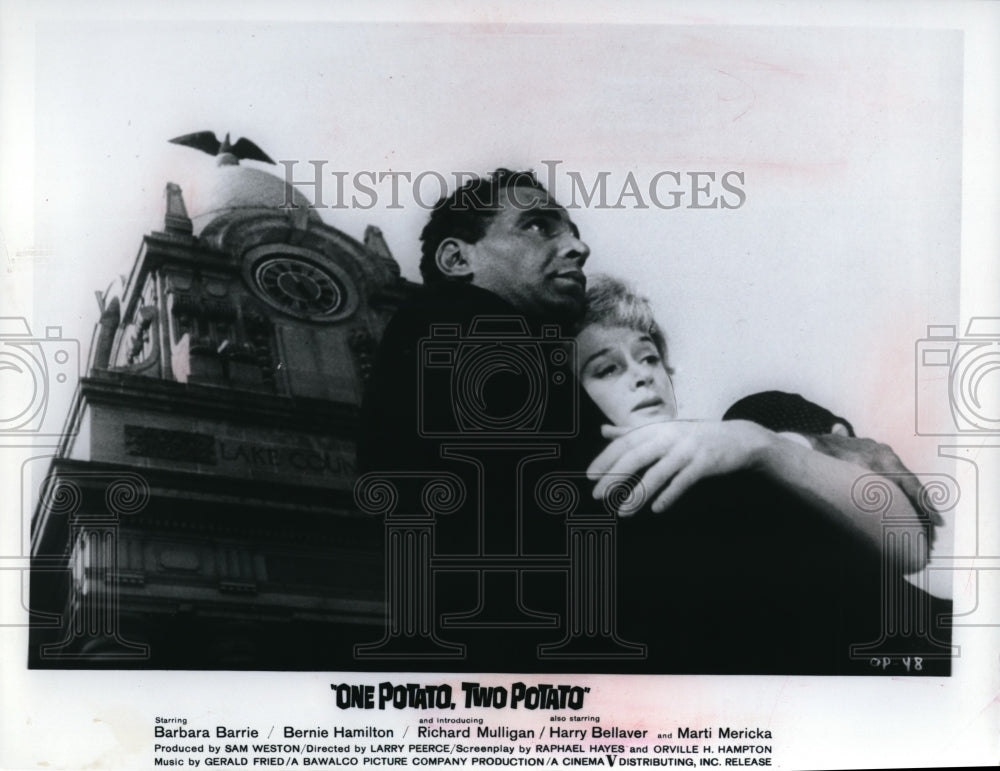 1964 Press Photo Bernie Hamilton and Barbara Barrie in One Porato Two Potato - Historic Images