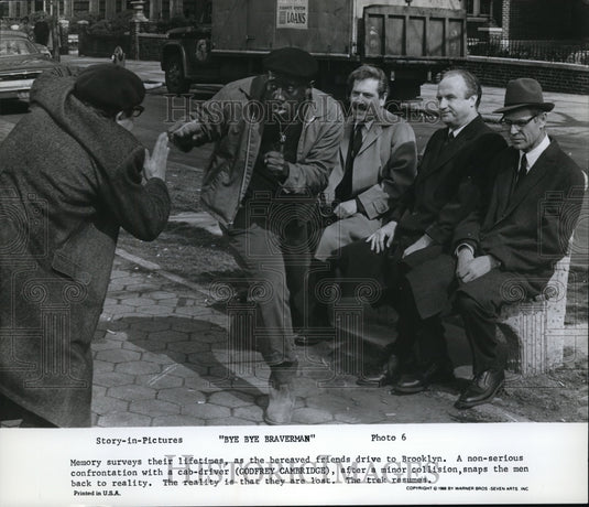 1970 Press Photo Godfrey Cambridge in Bye Bye Braverman - Historic Images