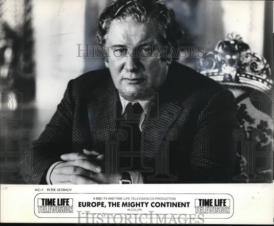 1978 Press Photo Europe The Mighty Continent with Peter Ustinov - Historic Images