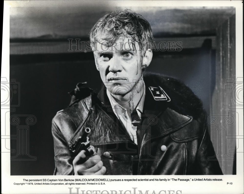 1979 Press Photo Malcolm McDowell in The Passage - Historic Images