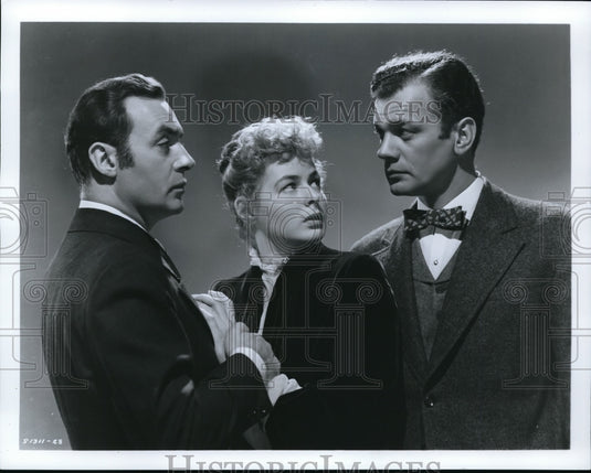 1978 Press Photo Charles Boyer, Ingrid Bergman & Joseph Cotton in Gaslight - Historic Images