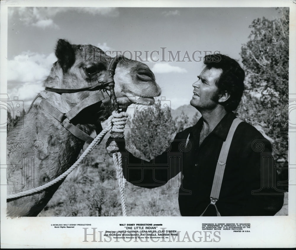 1973 Press Photo James Garner in One Little Indian - Historic Images
