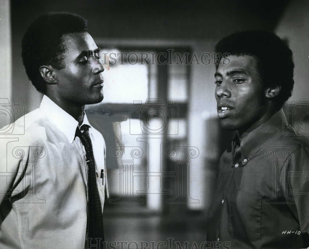 1970 Press Photo Calvin Lockhart & James Watson Jr in Halls of Anger - Historic Images