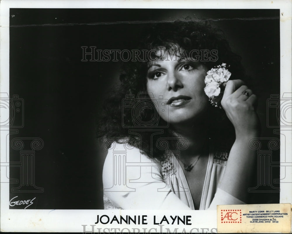 1985 Press Photo Night Club Entertainer Joannie Layne - Historic Images
