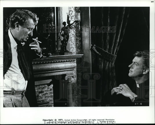 1971 Press Photo Dick Van Dyke & Tom Poston in Cold Turkey - Historic Images