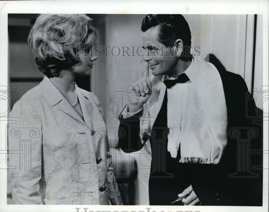 1967 Press Photo Shirley Jones & Glenn Ford in The Courtship of Eddie's Father - Historic Images