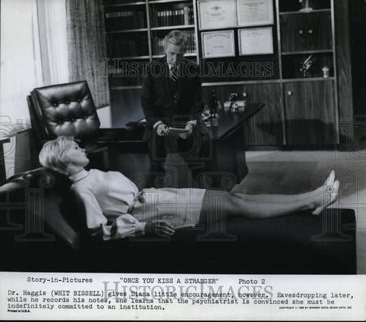 1969 Press Photo White Bissell in Once You Kiss a Stranger - Historic Images