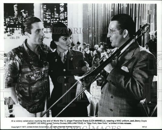 1969 Press Photo Liza Minelli, Robert De Niro & William Tole in New York New Yor - Historic Images