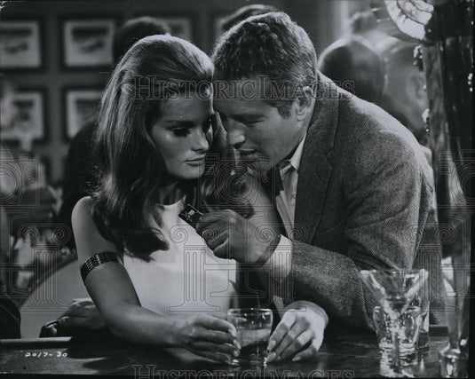 1969 Press Photo Paul Newman & Toni Clayton in Winning - Historic Images