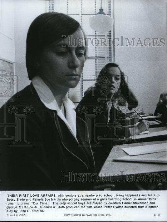 1974 Press Photo Betsy Slade and Pamela Sue Martin in Our Time. - cvp81355 - Historic Images